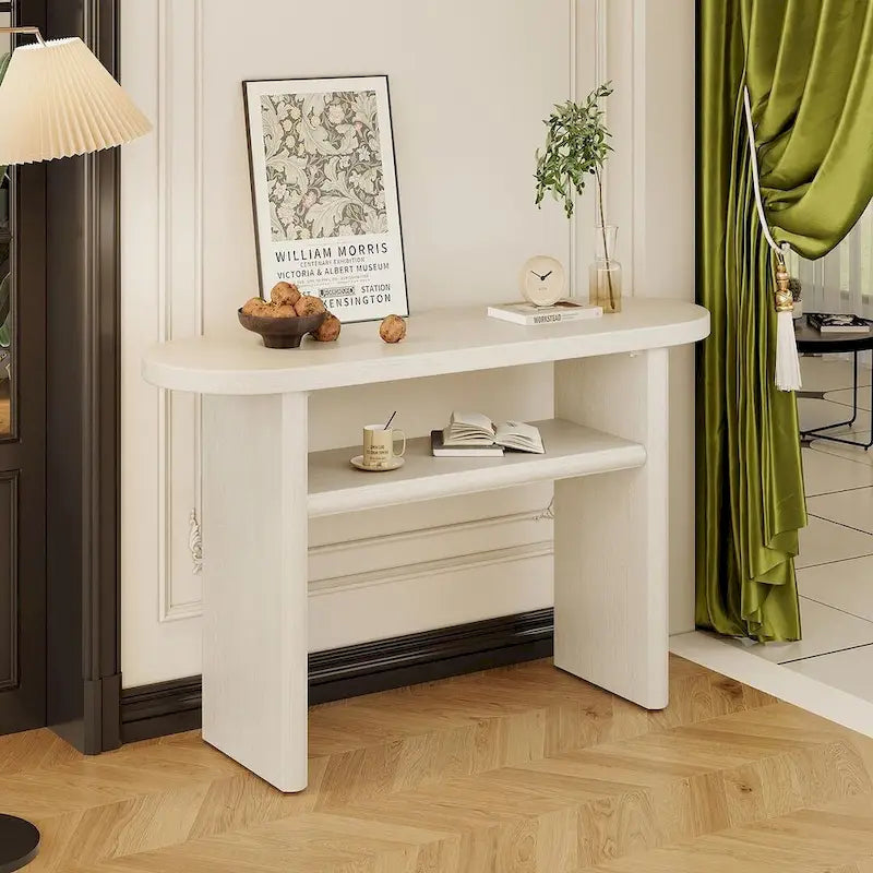 Console moderne en bois avec étagère