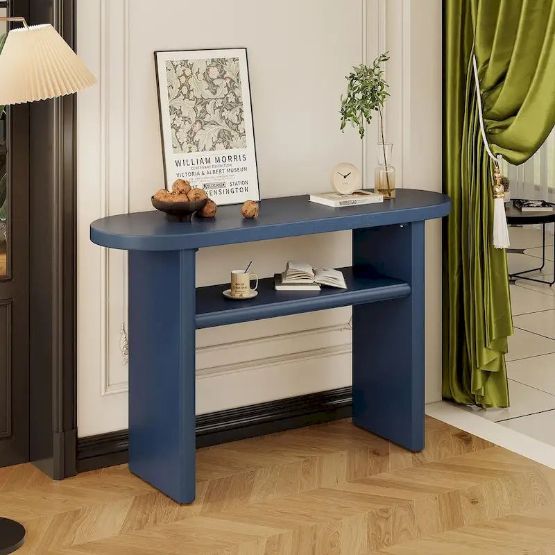 Console moderne en bois avec étagère
