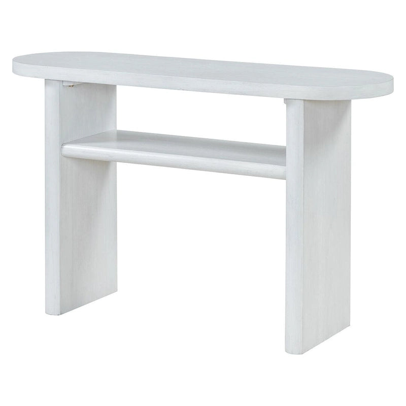 Console moderne en bois avec étagère