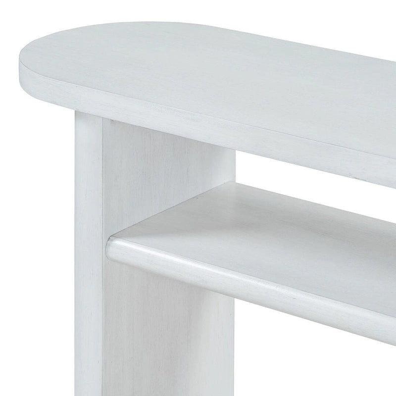 Console moderne en bois avec étagère