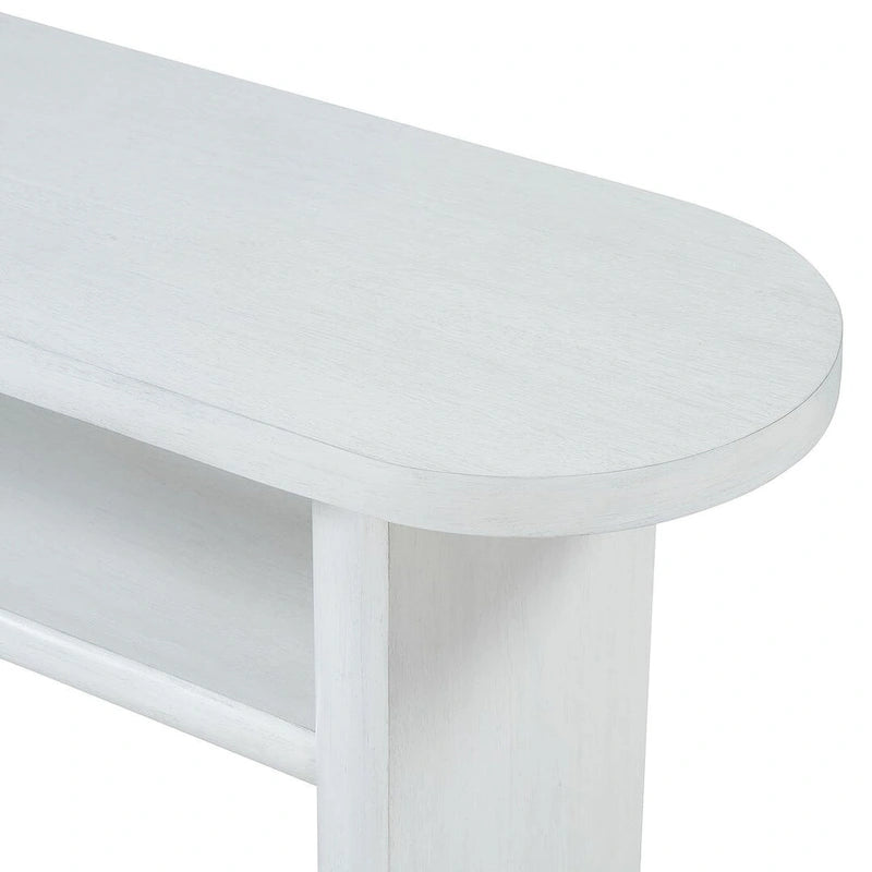 Console moderne en bois avec étagère