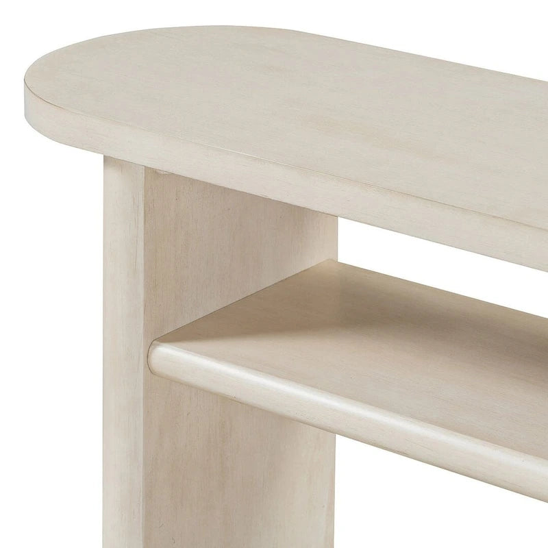 Console moderne en bois avec étagère