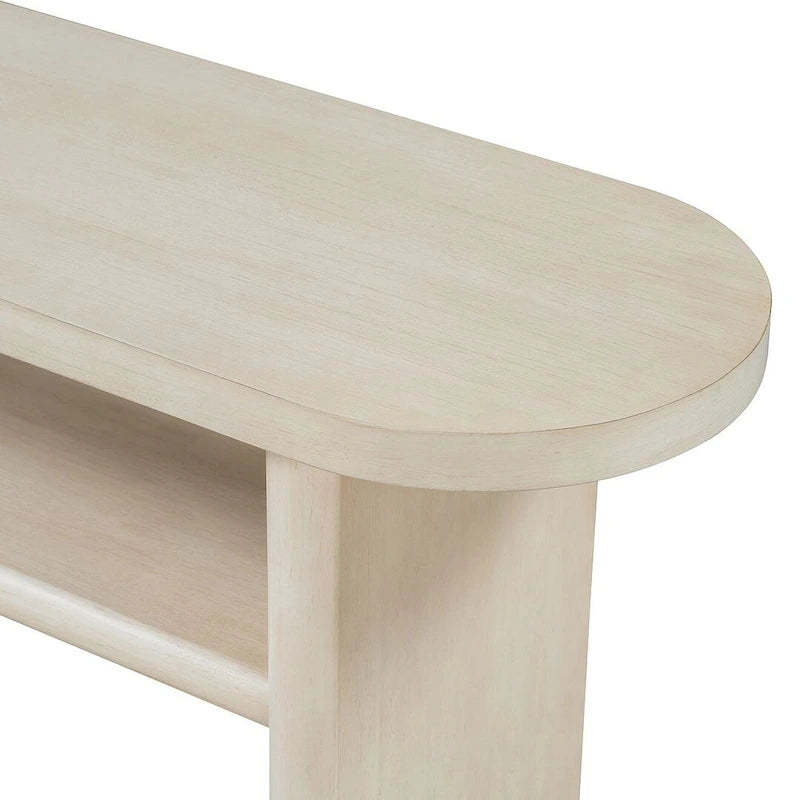 Console moderne en bois avec étagère