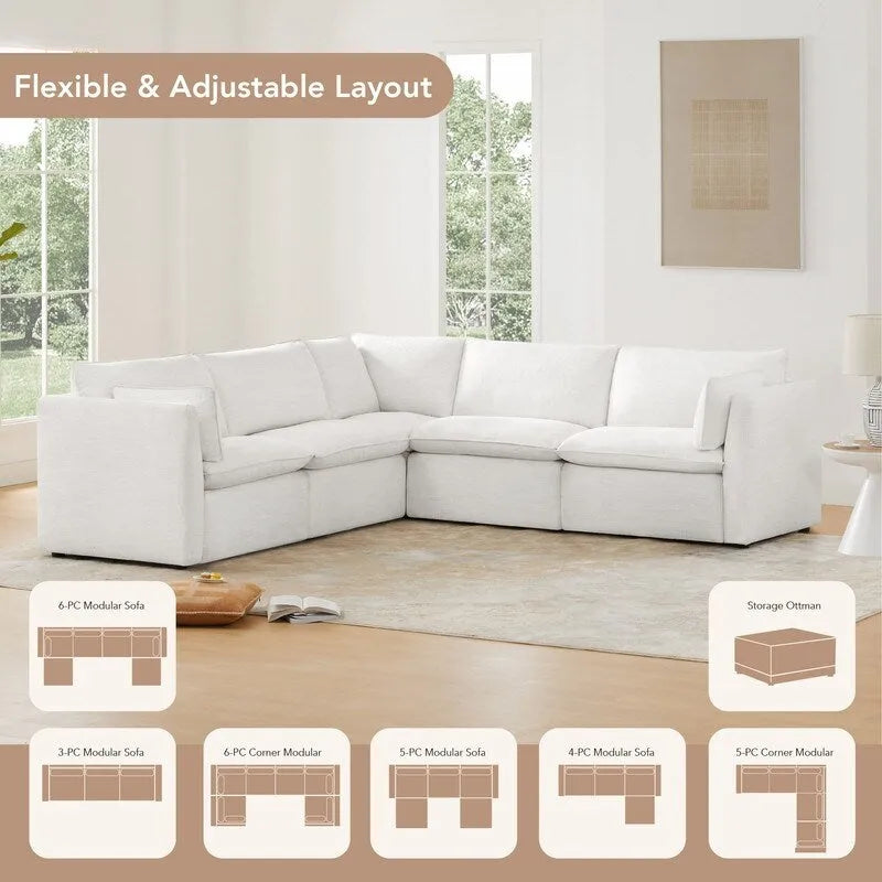 Canapé modulaire en U