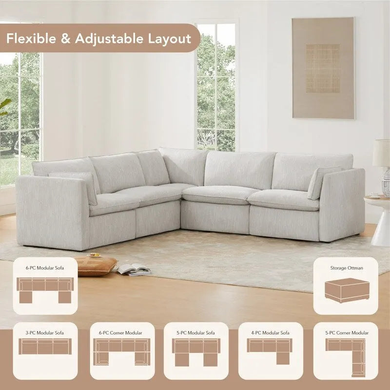 Canapé modulaire en U