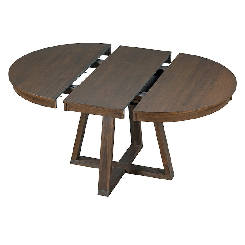 Ensembles table et chaises de salle à manger multifonctionnels, ensembles de table de salle à manger de style ferme avec rallonges pliantes amovibles, pieds en croix