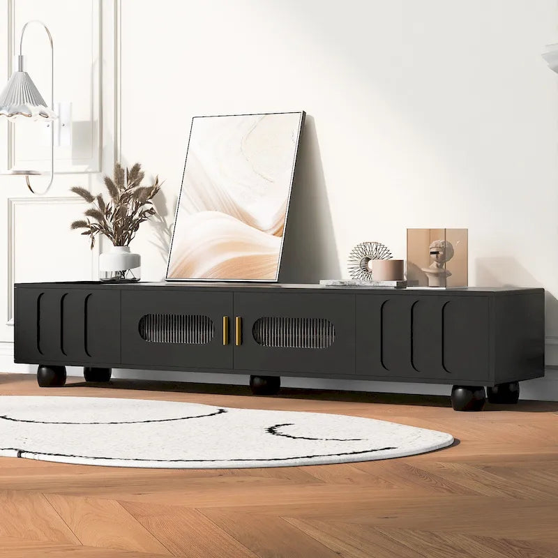 Meuble TV moderne en bois massif