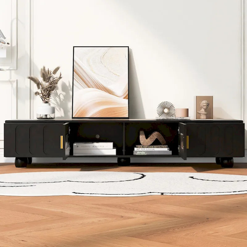 Meuble TV moderne en bois massif