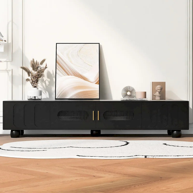 Meuble TV moderne en bois massif
