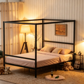 Moustiquaire de lit noire
