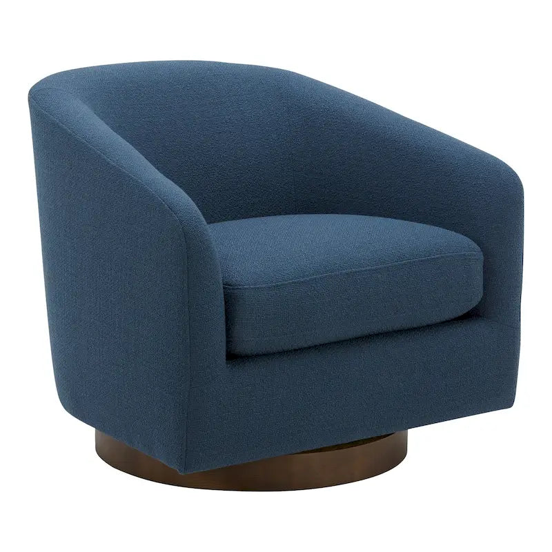 Fauteuil pivotant crapaud moderne et rembourré