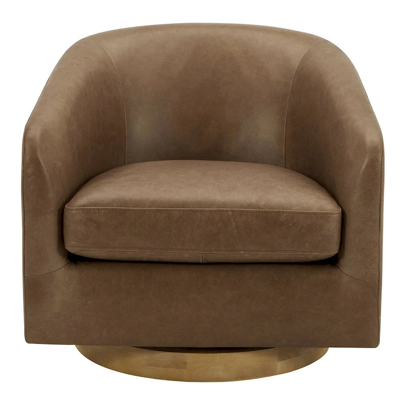 Fauteuil pivotant crapaud moderne et rembourré