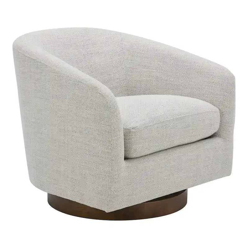 Fauteuil pivotant crapaud moderne et rembourré