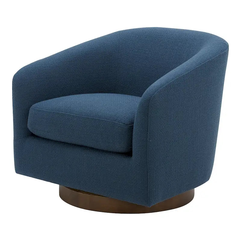 Fauteuil pivotant crapaud moderne et rembourré