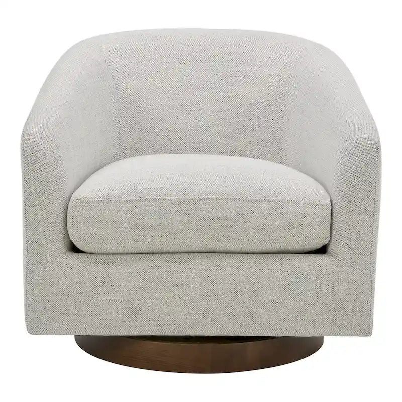 Fauteuil pivotant crapaud moderne et rembourré