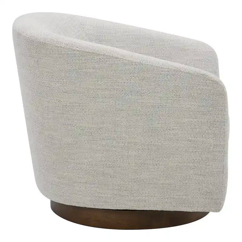 Fauteuil pivotant crapaud moderne et rembourré