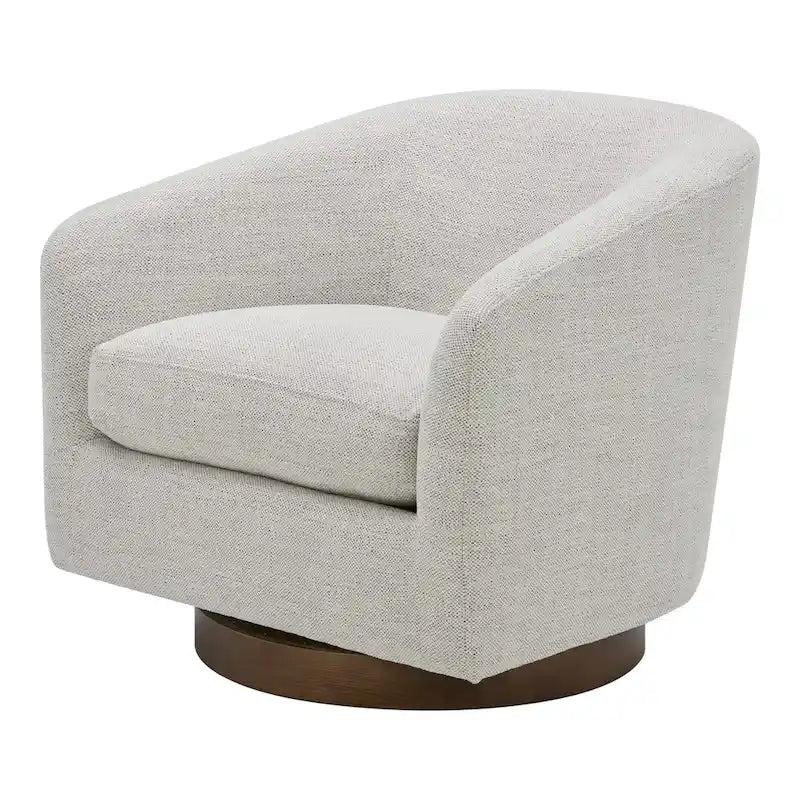Fauteuil pivotant crapaud moderne et rembourré
