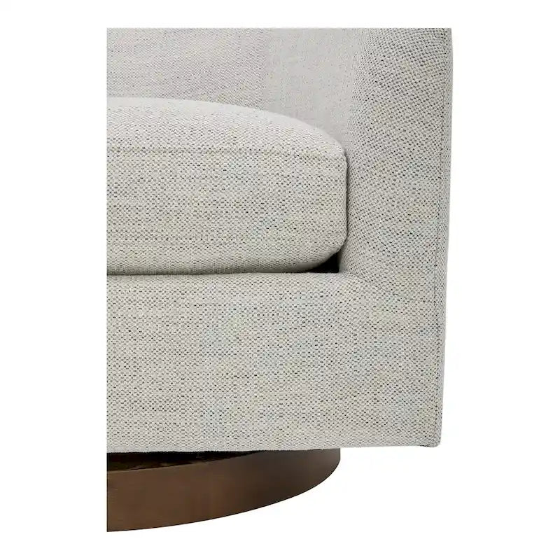 Fauteuil pivotant crapaud moderne et rembourré