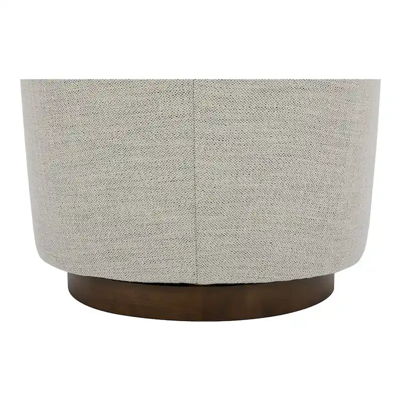 Fauteuil pivotant crapaud moderne et rembourré