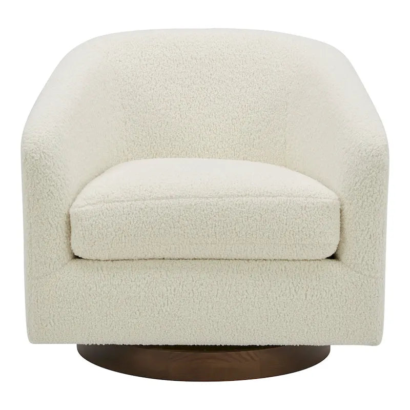 Fauteuil pivotant crapaud moderne et rembourré