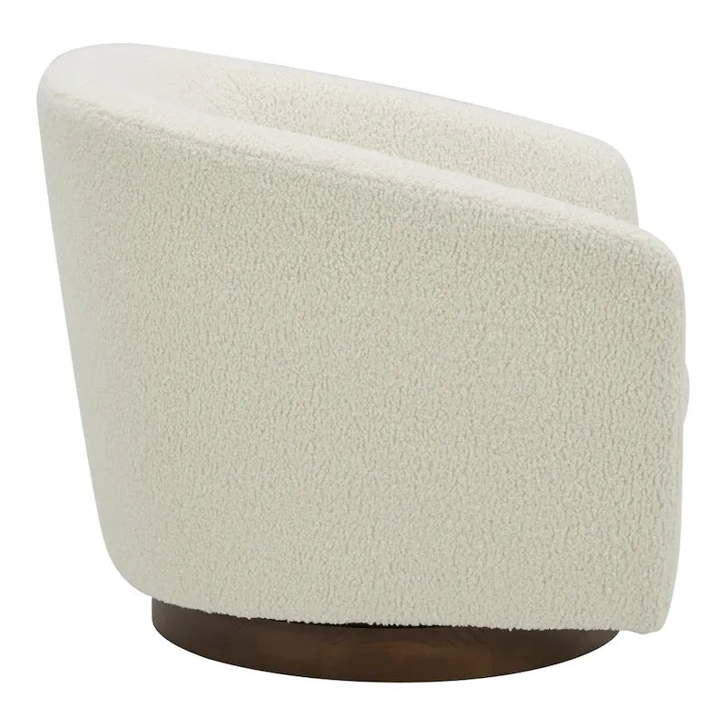 Fauteuil pivotant crapaud moderne et rembourré