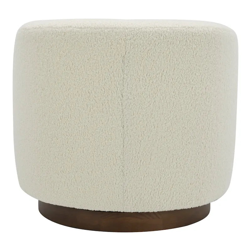 Fauteuil pivotant crapaud moderne et rembourré