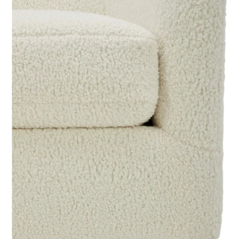 Fauteuil pivotant crapaud moderne et rembourré