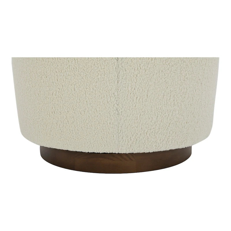 Fauteuil pivotant crapaud moderne et rembourré