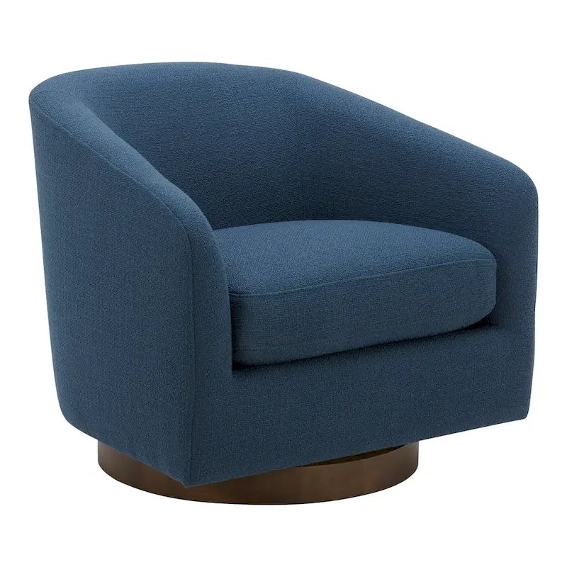 Fauteuil pivotant crapaud moderne et rembourré