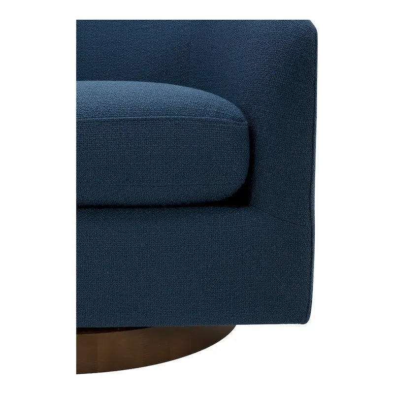 Fauteuil pivotant crapaud moderne et rembourré