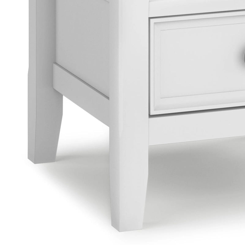 Table d'appoint carrée en bois massif de 48 cm