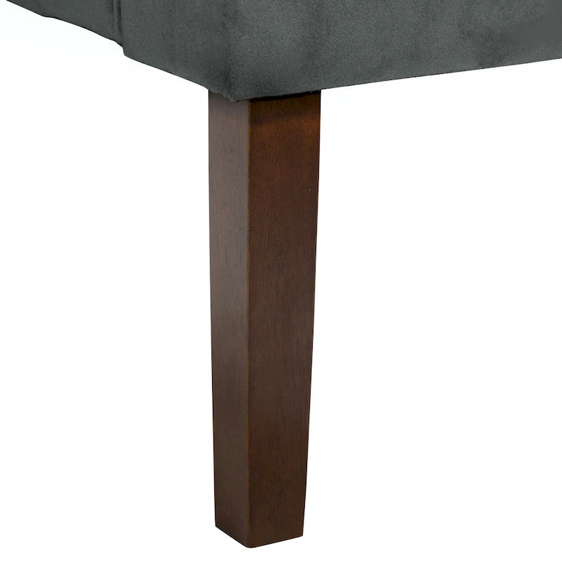 Fauteuil d'appoint en velours avec accoudoirs
