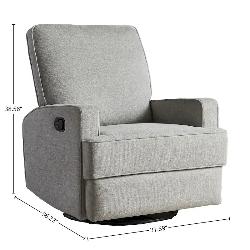 Fauteuil inclinable planeur rotatif manuel