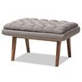 Pouffe rembourré de style milieu de siècle