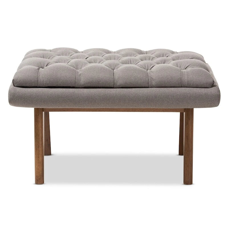 Pouffe rembourré de style milieu de siècle