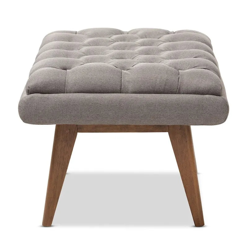 Pouffe rembourré de style milieu de siècle
