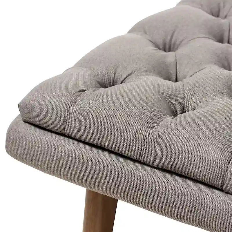 Pouffe rembourré de style milieu de siècle