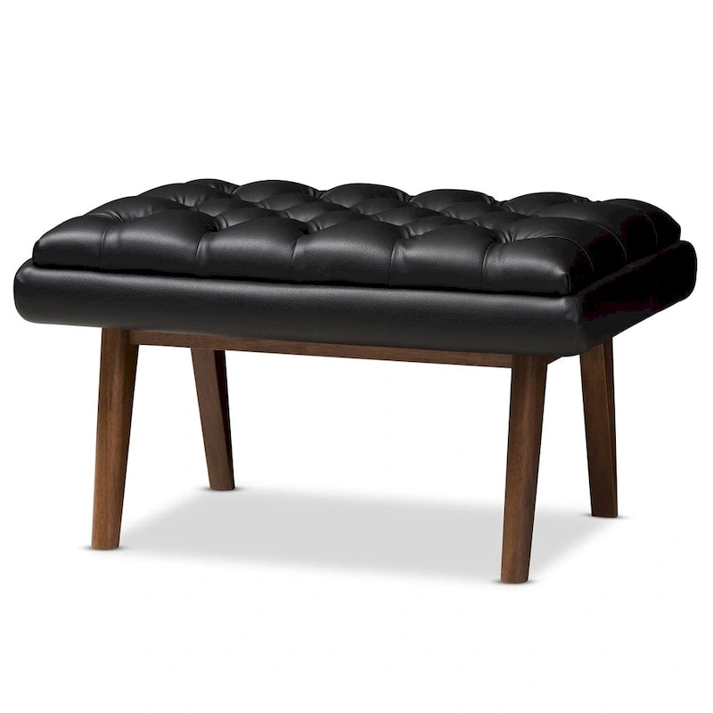 Pouffe rembourré de style milieu de siècle