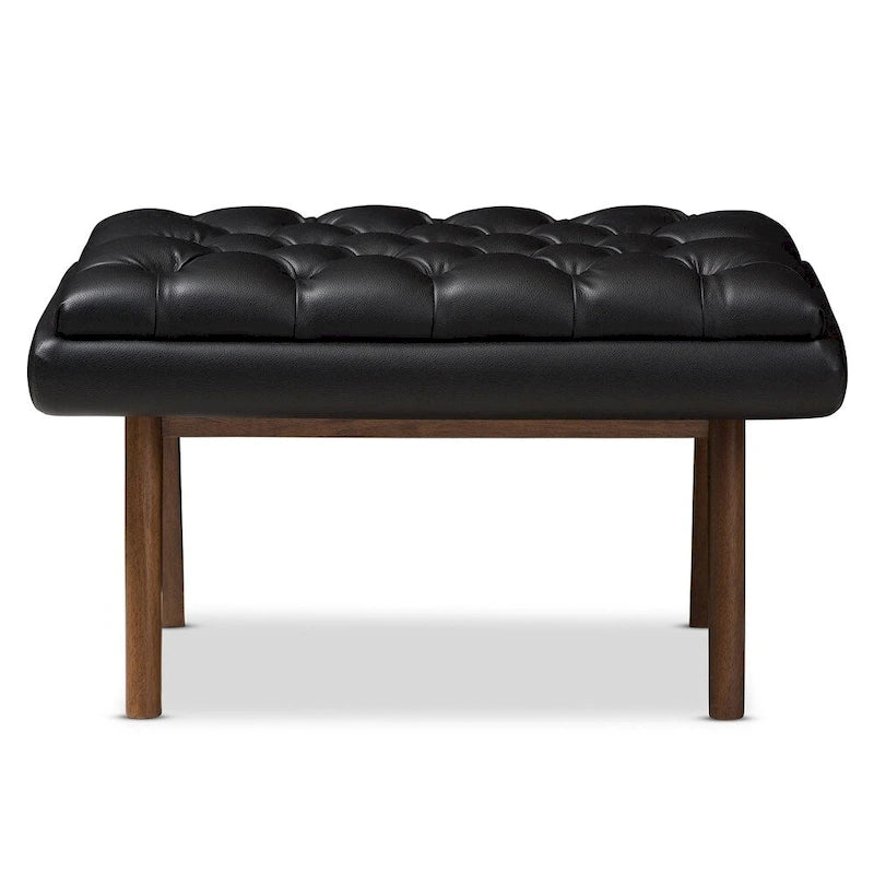 Pouffe rembourré de style milieu de siècle