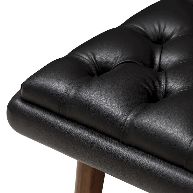 Pouffe rembourré de style milieu de siècle