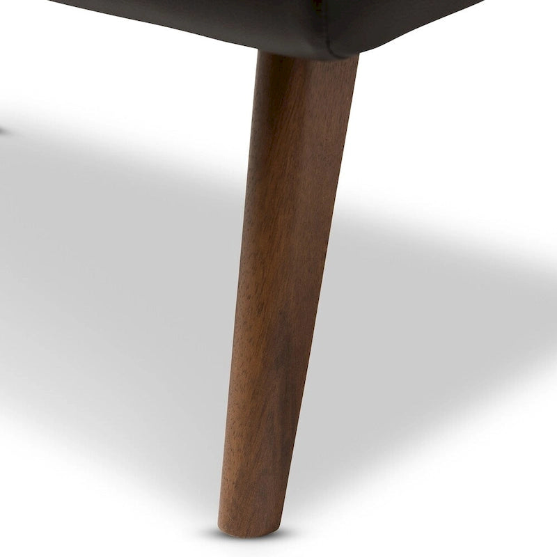 Pouffe rembourré de style milieu de siècle