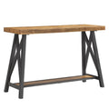 Canapé rustique et console d'entrée avec piètement en X