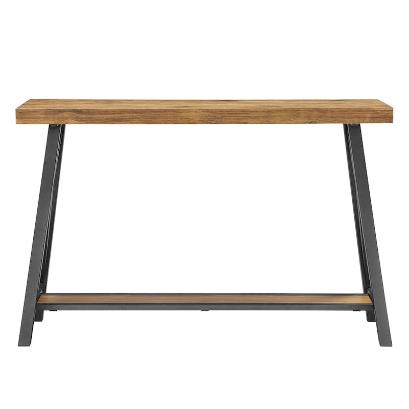 Canapé rustique et console d'entrée avec piètement en X