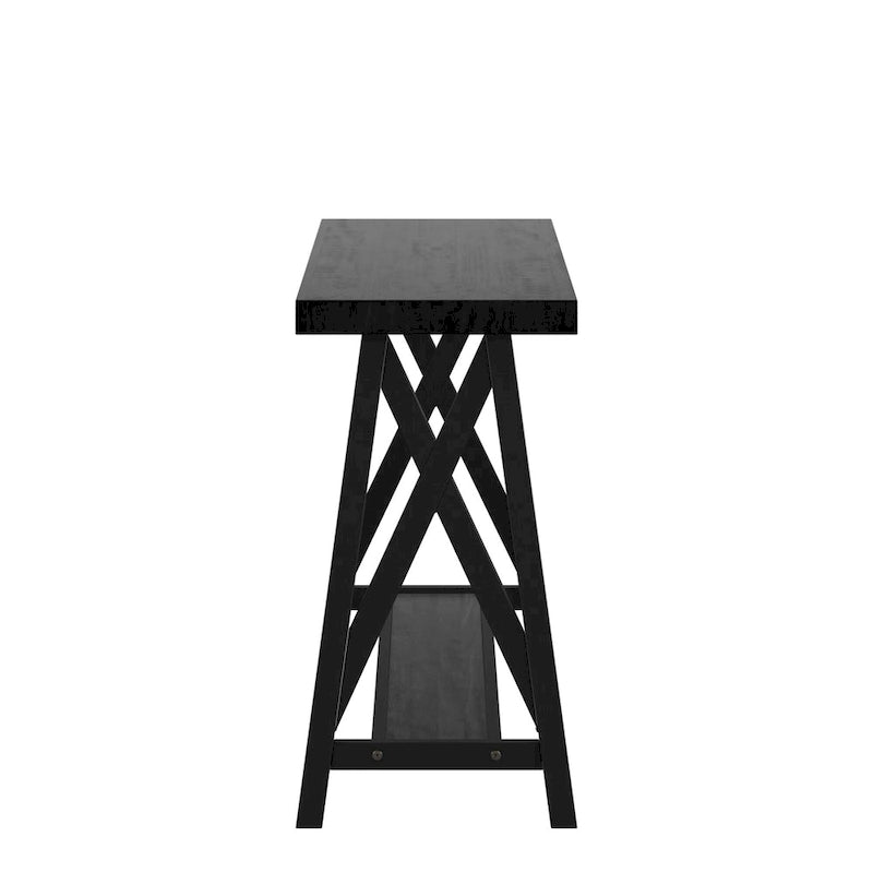 Canapé rustique et console d'entrée avec piètement en X