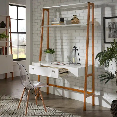 Lyvia 46 Wide Leaning/Ladder Desk by iNSPIRE Q Modern