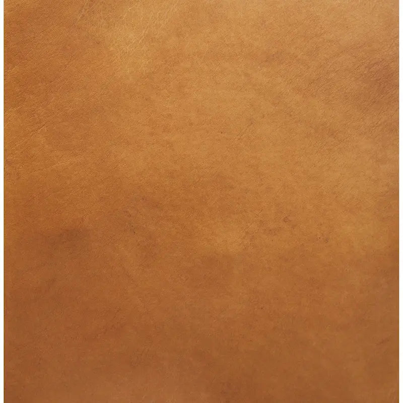 Canapé revêtu de cuir véritable couleur Cognac - 220L x 98l x 67H cm