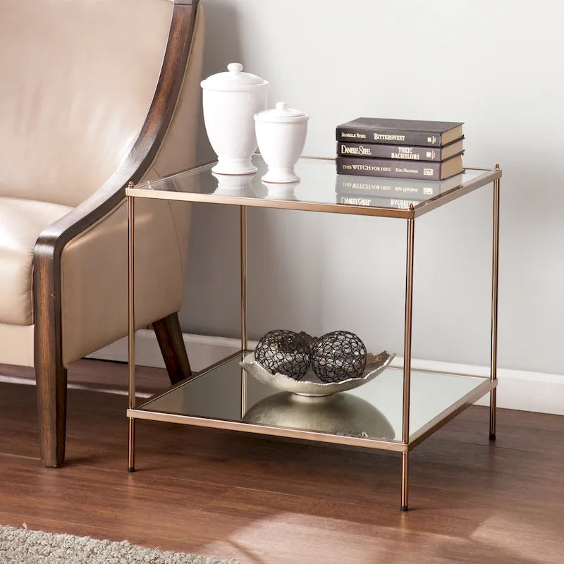 Table d'appoint en verre