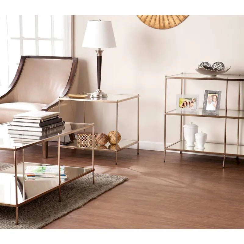 Table d'appoint en verre
