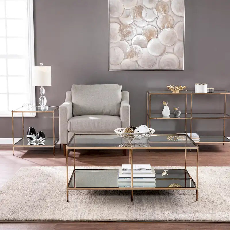 Table d'appoint en verre