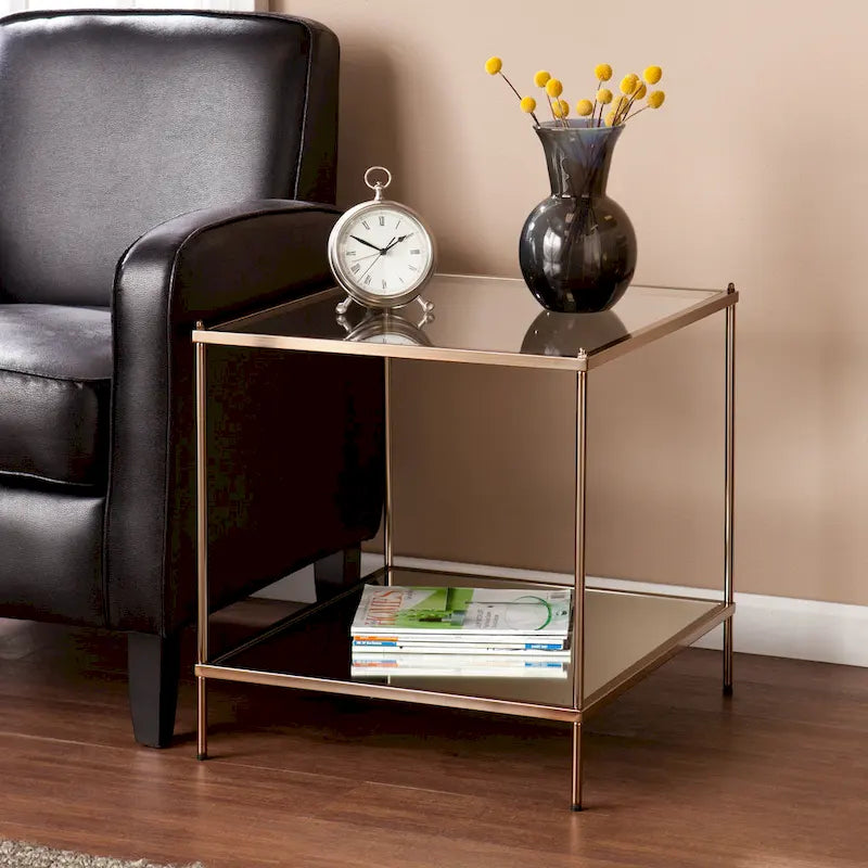 Table d'appoint en verre
